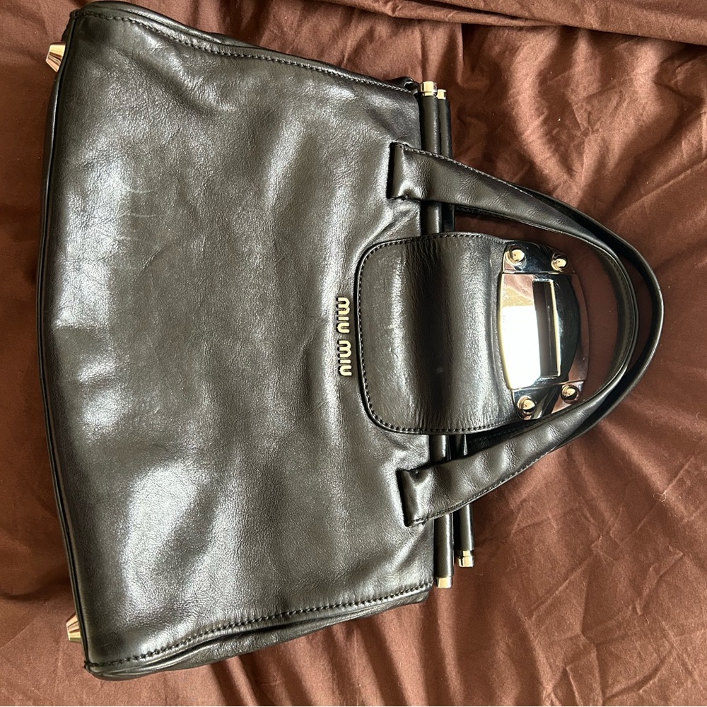 BLACK MIUMIU BAG - Picture 7 of 11